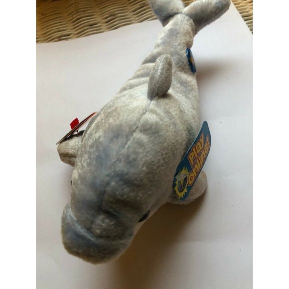 TY Beanie Babies 2.0 CLIPPER THE DOLPHIN 8" Sea Water Plush Stuffed Animal - Picture 2 of 9